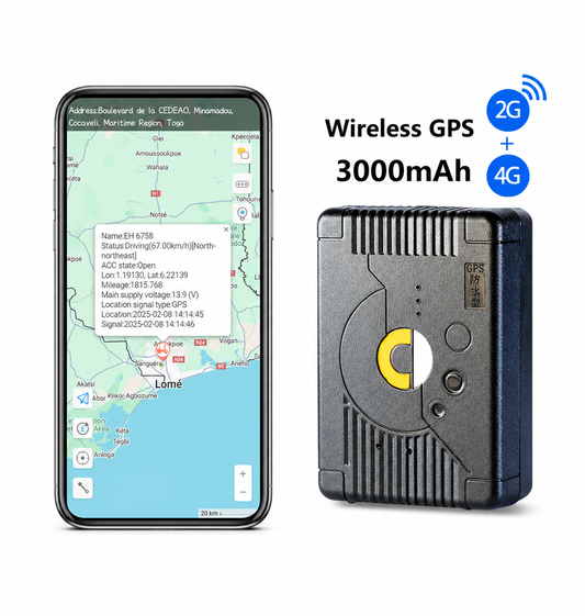 GPS Rastreador 4G Magnético 3000 mAh