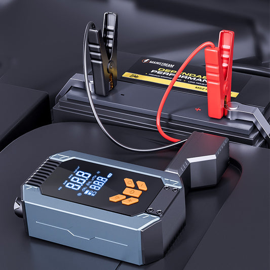 Arrancador de batería portátil + Compresor/Inflador + Power Bank