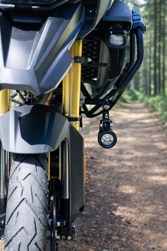 Soporte para Faros Auxiliares Moto Universal para Defensas 22 a 35 mm – Par