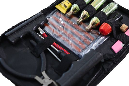 Kit de Reparación de Pinchazos Tubeless para Moto / ATV / UTV con CO₂ – Trail & Adventure