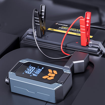 Arrancador de batería portátil + Compresor/Inflador + Power Bank