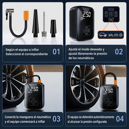 Compresor de Aire Inalámbrico 150 PSI