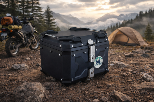 Baúl Trasero 45L para Moto Trail & Adventure – Base Universal – Doble Cerradura