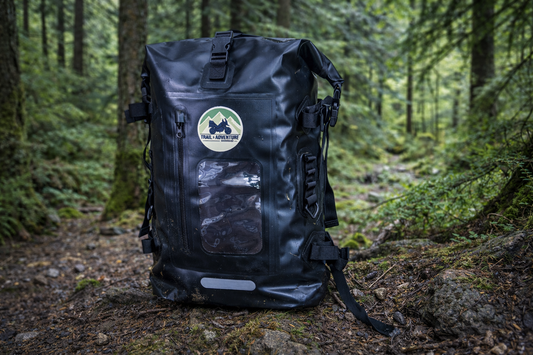 Mochila Impermeable Moto 30L PVC Trail & Adventure – Waterproof – Roll-Top