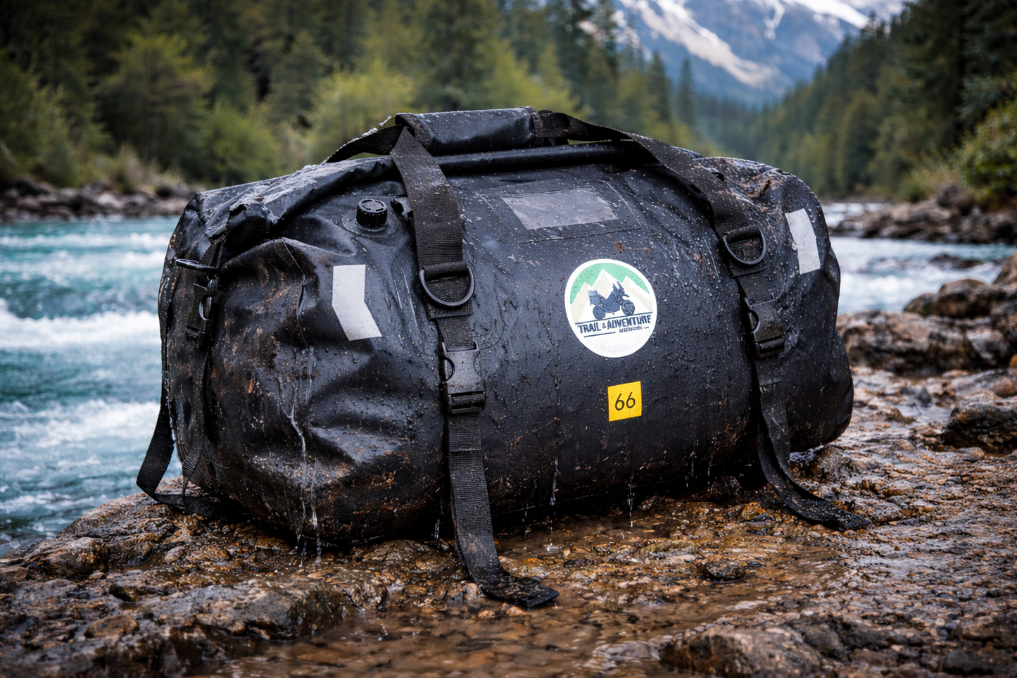 Bolso Waterproof 66L para Moto Trail & Adventure – Estanco – Off Road