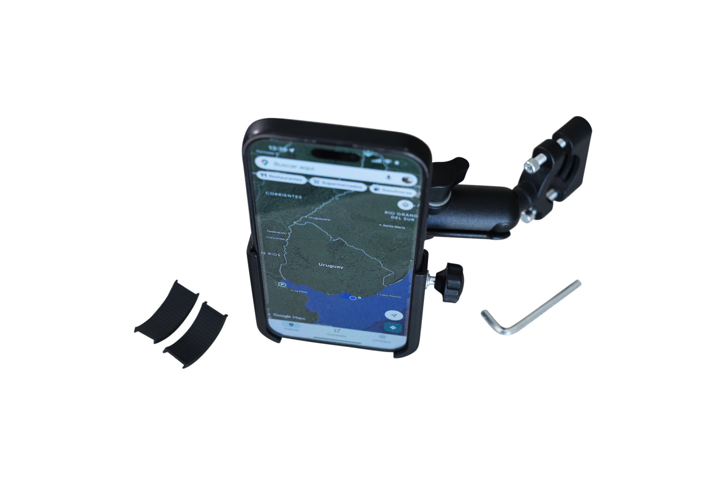 Soporte Celular Moto Aluminio Tipo RAM – Fijación Firme Manillar 22 a 32 mm