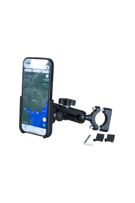 Soporte Celular Moto Aluminio Tipo RAM – Fijación Firme Manillar 22 a 32 mm